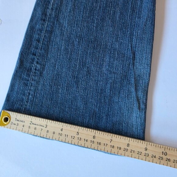 Lucky Brand Lil’ Maggie Low Rise Bootcut Jeans 4 / 27 Short Made in USA - Picture 6 of 13